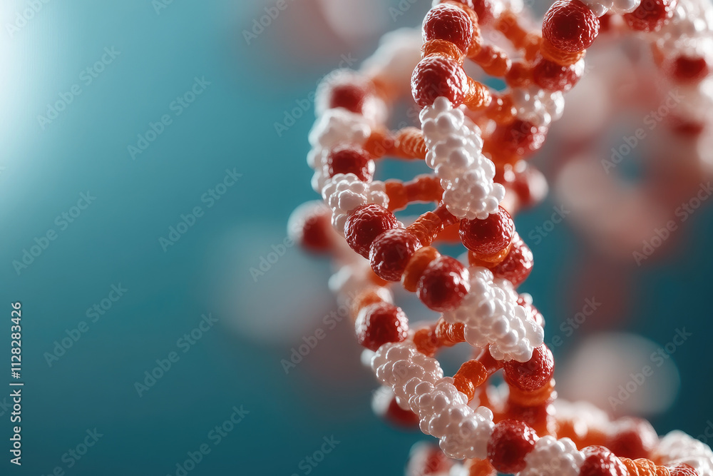Poster intricate gene regulation, a stunning exploration of molecular patterns and structures at the micros