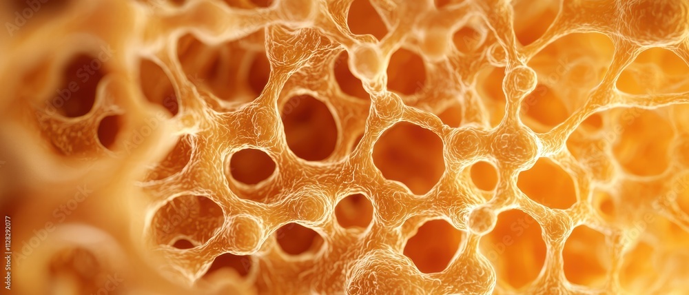 Poster genetic differences concepts. a close-up view of textured, honeycomb-like structure showcasing intri