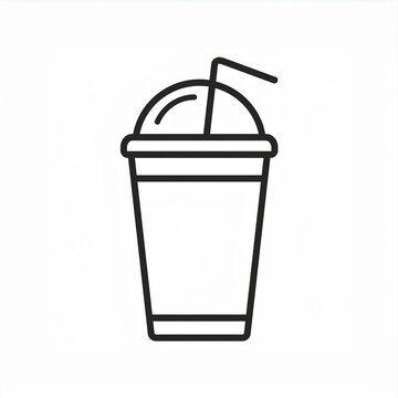 recommend clip art: beverage black outline linear icon symbol logo Generated image