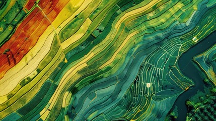 Drone capturing real-time data over agricultural fields for advanced analytics