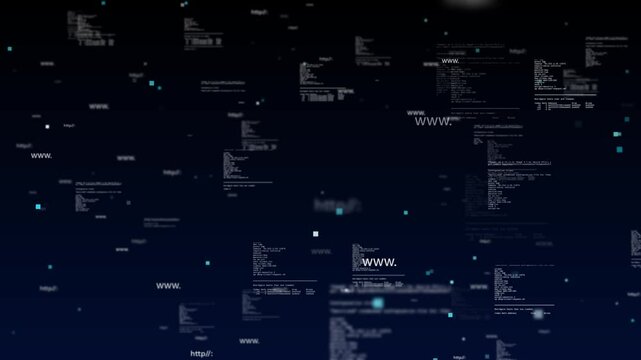 Deep abstract stage twinkling ocean wave background. social media Machine learning binary matrix deep space cyber space. Hyperspace network growth deep learning. Technology, machine learning, big data