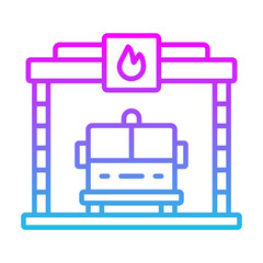 Firefighter Garage Icon