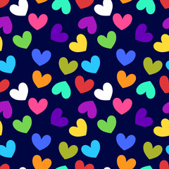 valentine day,  valentine seamless pattern with hearts design for fabric, cotton, wallpaper, satin, carpet.