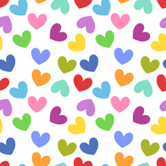 valentine day,  valentine seamless pattern with hearts design for fabric, cotton, wallpaper, satin, carpet.