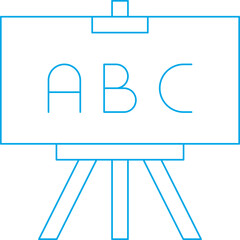 Easel icon single vector illustration