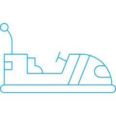 Bumper Car icon single vector illustration
