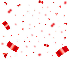 red confetti	
