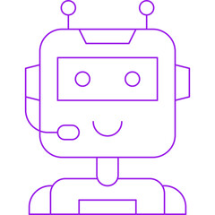 Robot icon single vector illustration