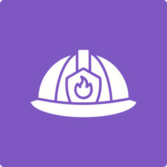 Fototapeta premium Firefighter Helmet Icon