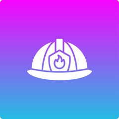Fototapeta premium Firefighter Helmet Icon