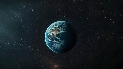 An Ethereal Depiction of Planet Earth Surrounded by Glowing Stars Emanating Peace and Tranquility Across the Cosmos