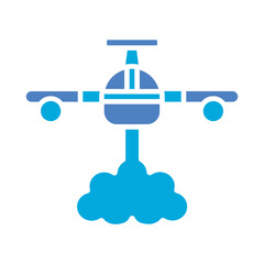 Fototapeta premium Firefighter Plane Icon