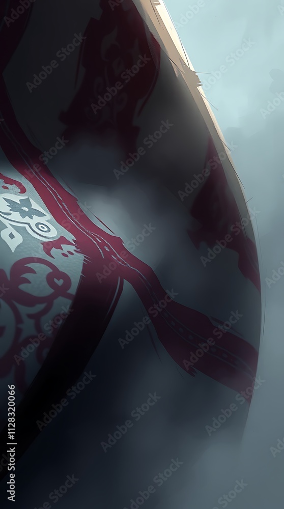 Aufkleber patterns and textures of fabric in dreamy atmospheric setting