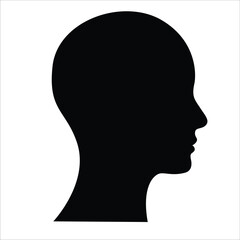 vector illustartion shillouette head people