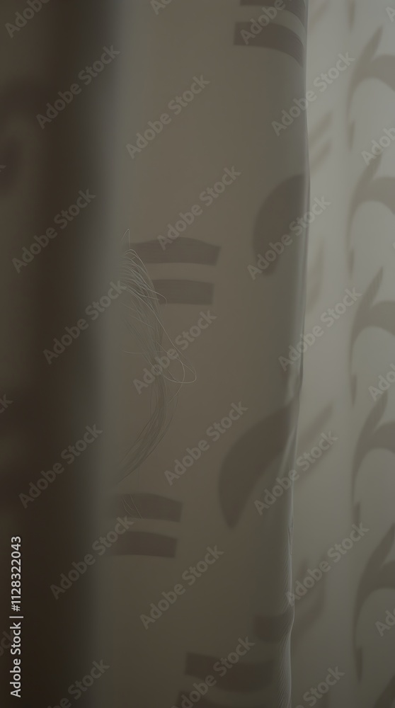 Aufkleber extreme close up of patterned fabric creating a soft atmosphere