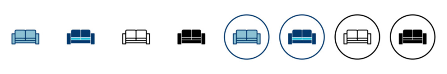 Sofa icon vector isolated on white background. sofa icon illustration. furniture