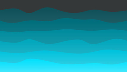 Blue and black coloured wave patterned background with a flowing design