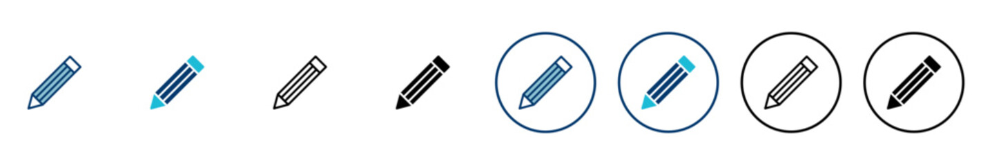 Pencil icon vector isolated on white background. Pencil vector icon