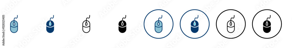 Poster computer mouse icon vector isolated on white background. computer mouse vector icon