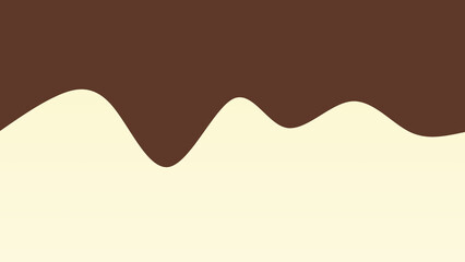 Brown and cream coloured wave patterned background with a flowing design