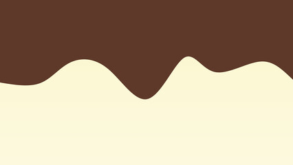 Brown and cream coloured wave patterned background with a flowing design