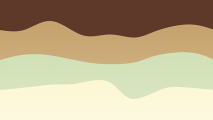 Brown and cream coloured wave patterned background with a flowing design