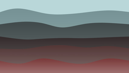 Brown, black and blue coloured wave patterned background with a flowing design