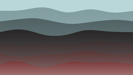 Brown, black and blue coloured wave patterned background with a flowing design