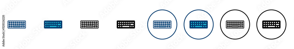 Fototapete keyboard icon vector isolated on white background. keyboard vector symbol