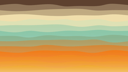 Brown, skin and orange coloured wave patterned background with a flowing design