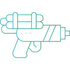 Water Gun icon single vector illustration