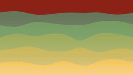 Fototapeta premium Brown, yellow and olive coloured wave patterned background with a flowing design