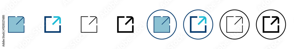 Aufkleber link icon vector isolated on white background. link vector icon. external link symbol vector icon. h