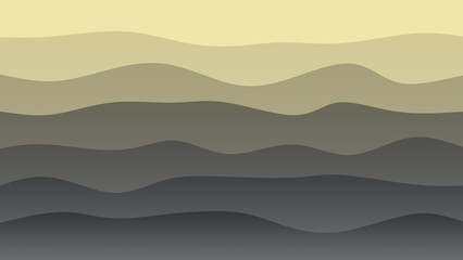 Cream and black coloured wave patterned background with a flowing design