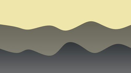 Cream and black coloured wave patterned background with a flowing design