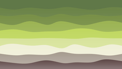 Green, white and black coloured wave patterned background with a flowing design