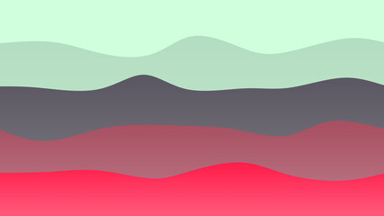 Grey, pink and blue coloured wave patterned background with a flowing design