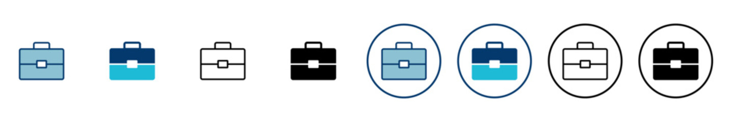 Briefcase icon vector isolated on white background. Briefcase vector icon