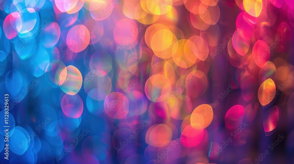 Poster defocused patterns of light and color reflecting the dynamic energy of the workshop.