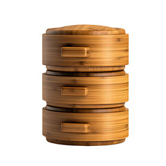 Bamboo Steamer with Three Tiers for Cooking