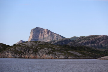 Rocky coastal landscape in the Nordland region, Norway