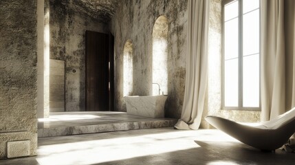 Serene Solitude: Tranquil Retreat in Ancient Stone Sanctuary