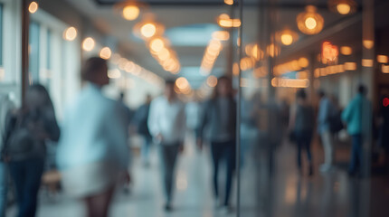 Blurred business space	
