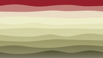 Vine and green coloured wave patterned background with a flowing design