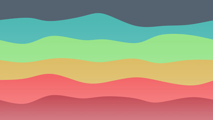 Vine, green and blue coloured wave patterned background with a flowing design