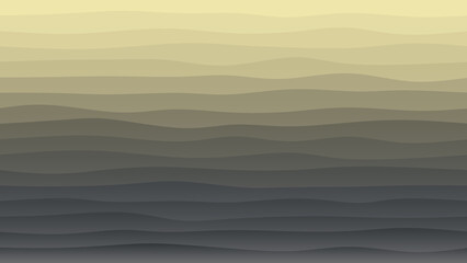 Black and olive green coloured wave patterned background with a flowing design