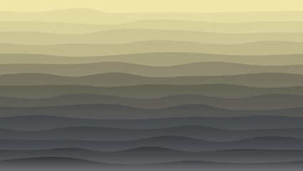 Black and olive green coloured wave patterned background with a flowing design