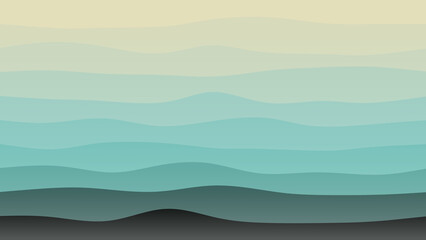 Obraz premium Black and sky blue coloured wave patterned background with a flowing design