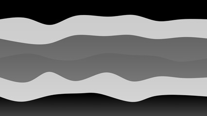 Black and white coloured wave patterned background with a flowing design