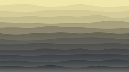 Black, and cream coloured wave patterned background with a flowing design